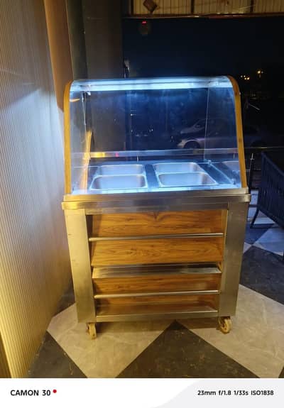 Stainless Steel Salad Bar Counter / Bain Marie – For Sale