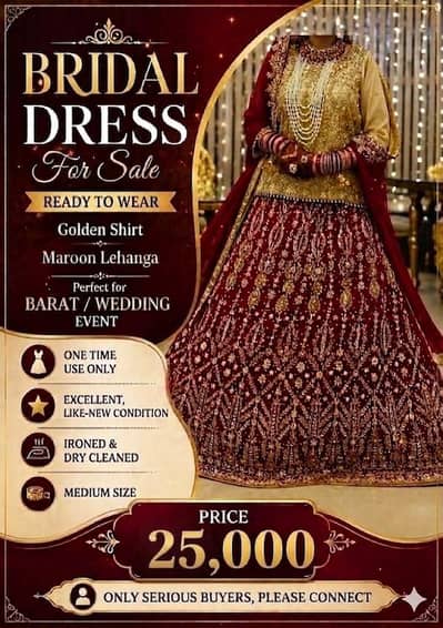 Bridal lehanga | Bridal Dress | Walima Dress | nikkah Dress