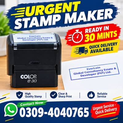 Paper Embossed Stamp Maker Letterhead Printing Rubber Stamp Making