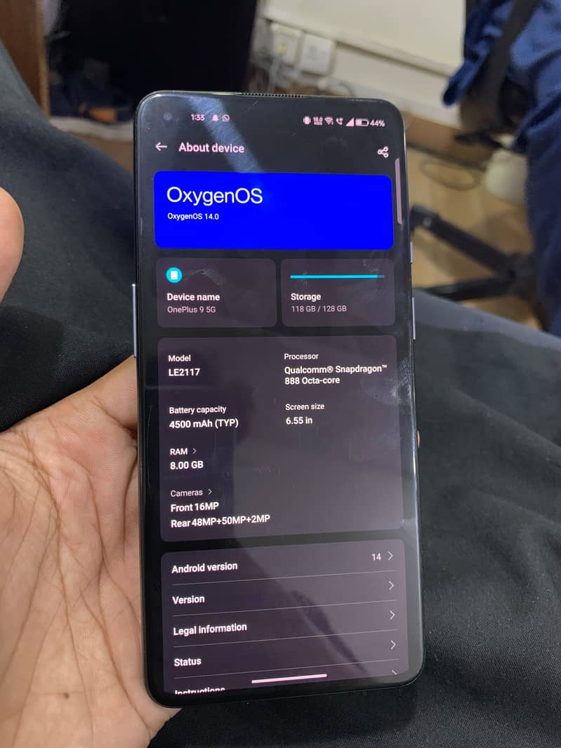 One Plus 9 5g 8