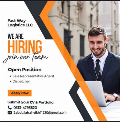 US based company hiring a sale team in lahore trucking compa