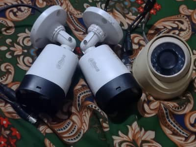 Dahua 2MP CCTV 3 Cameras Set - 2 Bullet + 1 Dome - Urgent Sale