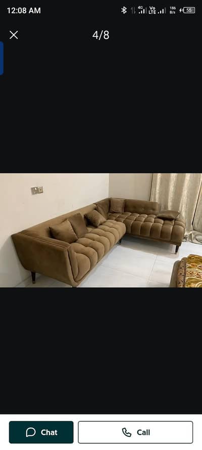 6 seaters sofa with 6 cushions
