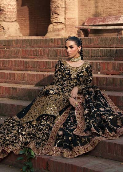 Haseens Official Black Designer Wedding Suit - Brand New