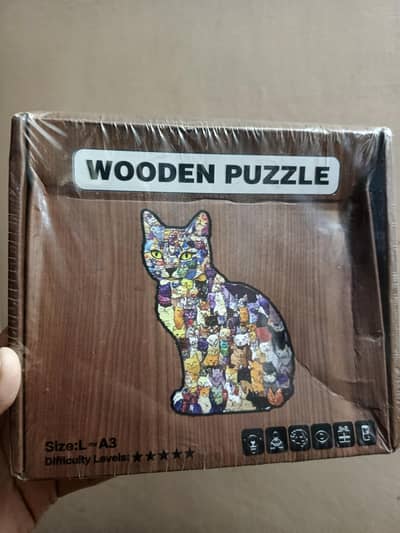 Imported Wooden Cat Puzzle | Premium Jigsaw Wooden Puzzle
