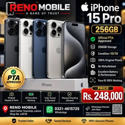 iPhone 15 Pro 256Gb Pta Approved