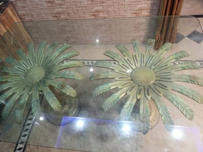 Dining table 6 chairs 10mm mirror king size