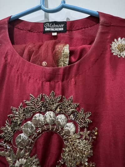 Designer wear mahnoor iqbal dress in 3 piece