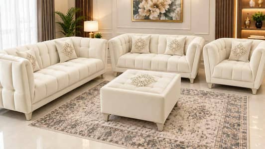 SOFA SET 3+2+1 TURKISH STYLE WITH TABLE BRAND NEW  ORDER 03261271600