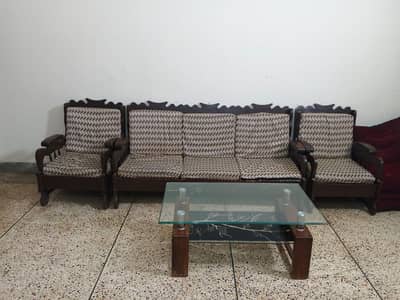 Antique Old Wood Sofa Set - Like New Condition - Rs. 25,000 Final