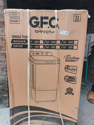 1. GFC -888 washing machine 2. GFC-388 dryer machine brand new box pack