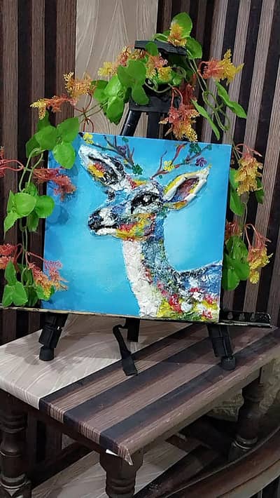 handmade texture artwork on canvas.