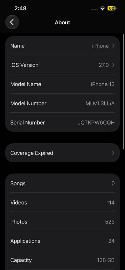 Apple iPhone 13 jv 128gb