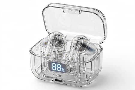 Air 31 transparent Earbuds-box pak