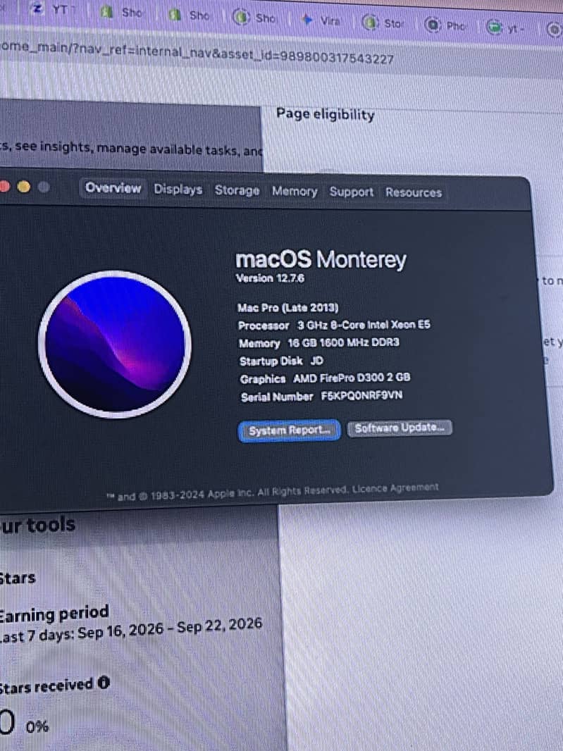 Apple Mac pro 2013 xeon E5 3