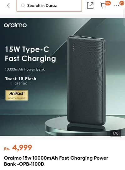 ORAIMO Fast Charging POWER BANK OPB-1100D