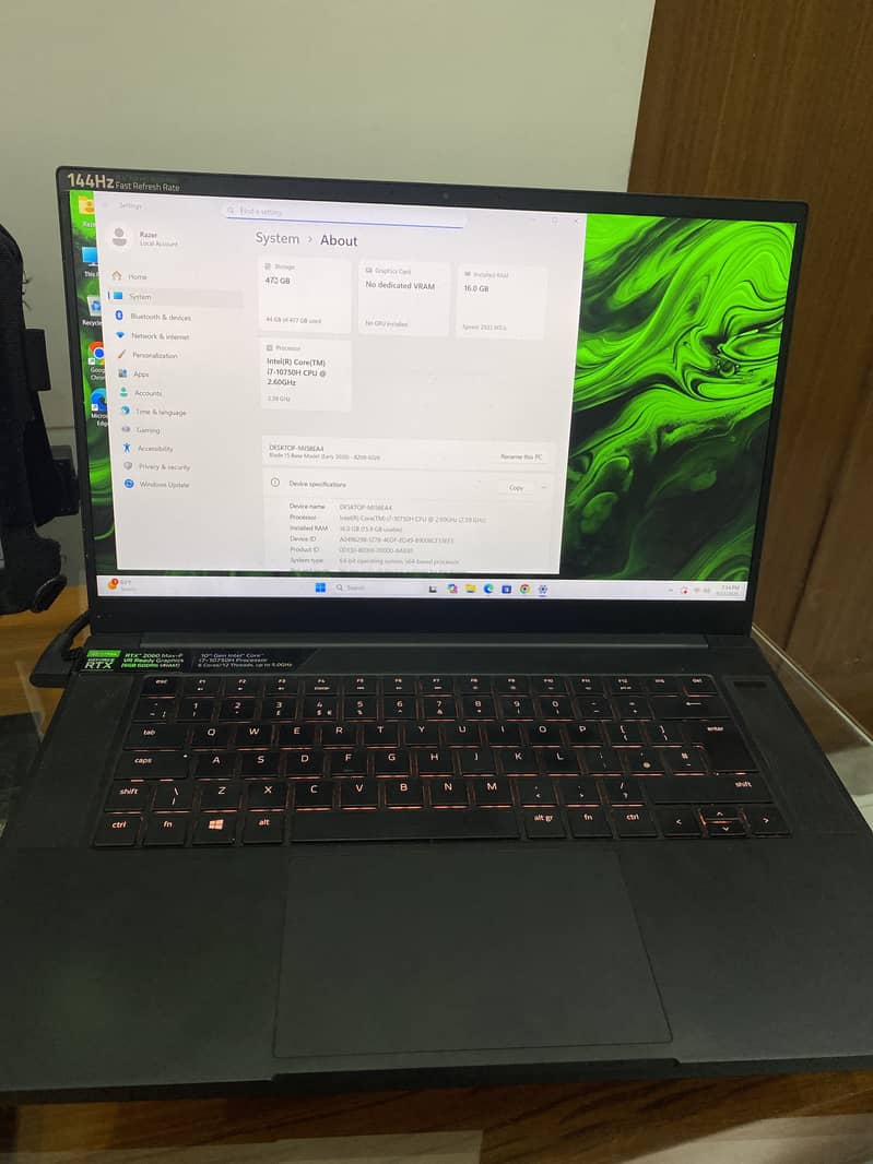 RAZER BALDE 0
