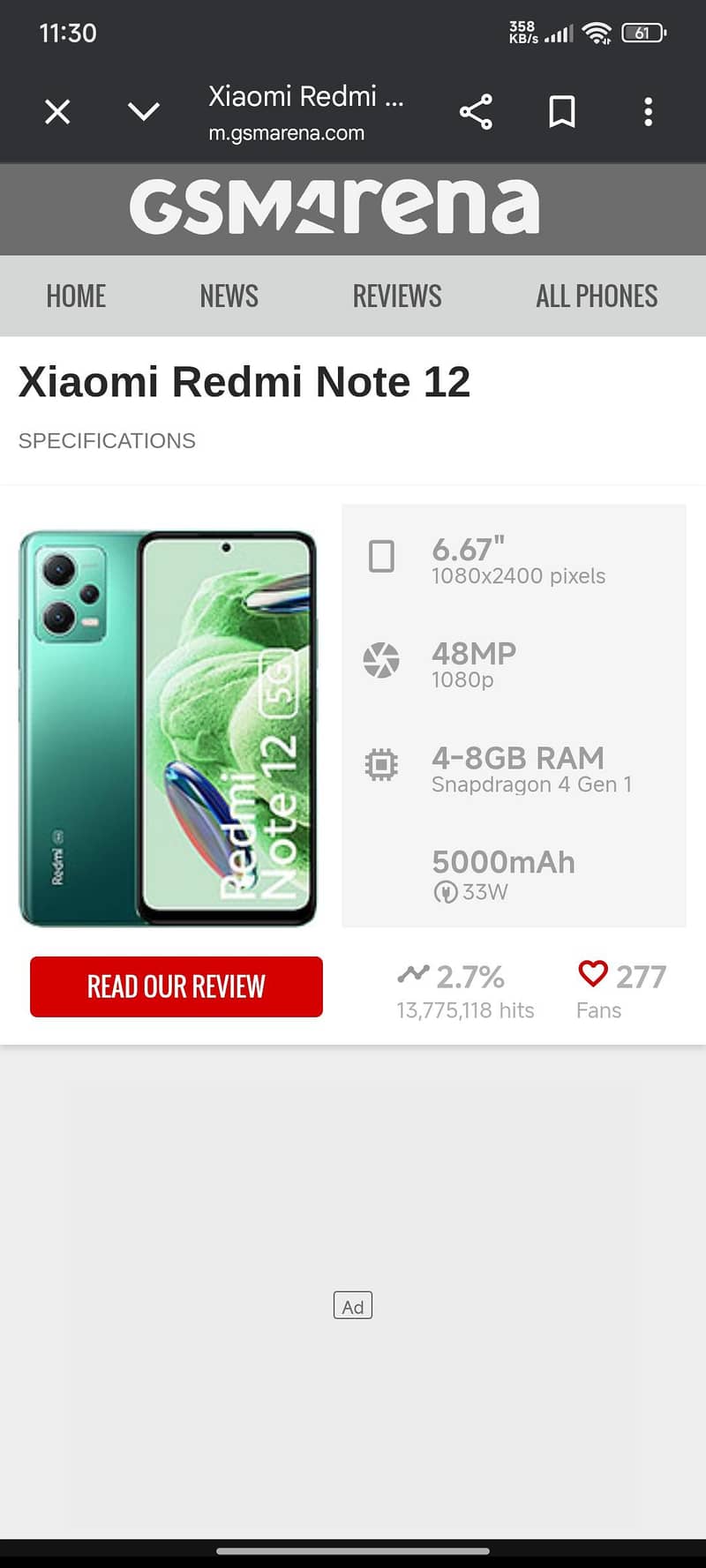 Xiaomi Redmi Note 12 8