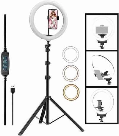 36 LED Ring Light with 7ft Tripod – Vlogging Kit