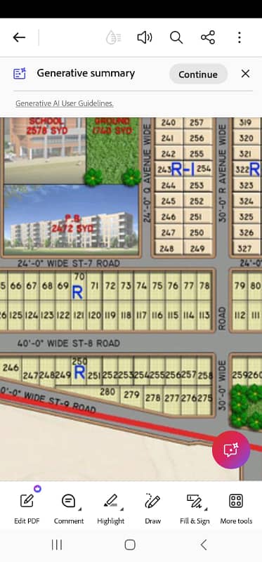 120 Gaz Plot On 40 ft Road near Park Sector N For Sale
