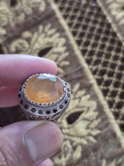 Natural Yellow Sapphire Ring, 0300-4072011,