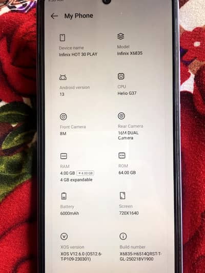 Infinix Hot 30 Play