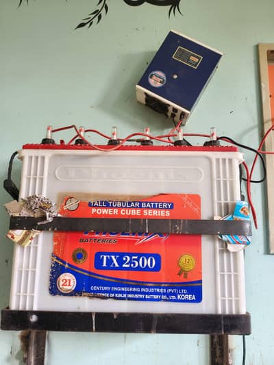 Phoenix 2500tall tubular battery + 30 amp simtek original charger