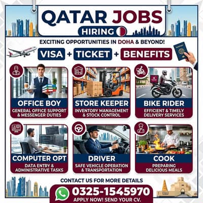 |Packing| |Driver| |Clerk| |Computer Opt| |Bike Rider| |Office Boy|