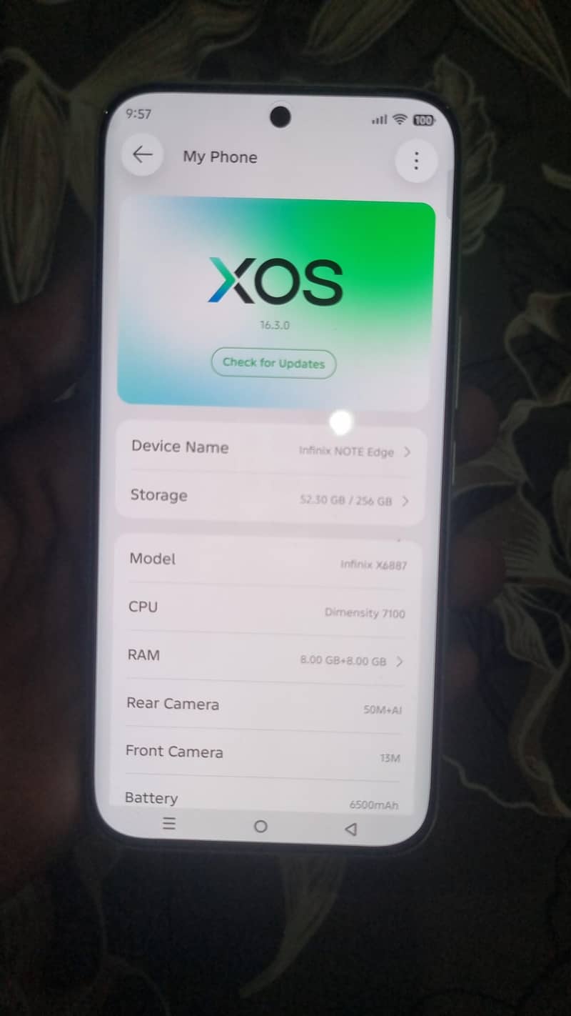 Infinix note  EDGE 4