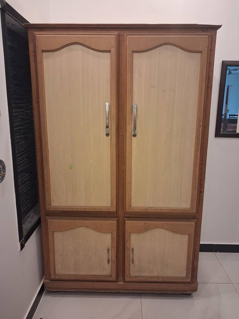 4 door Solid wood wardrobe 1