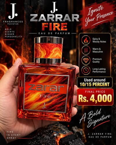J. Zarrar Fire Perfume for Sale
