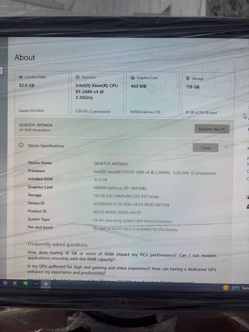 Hp z640 Dual Processor 3