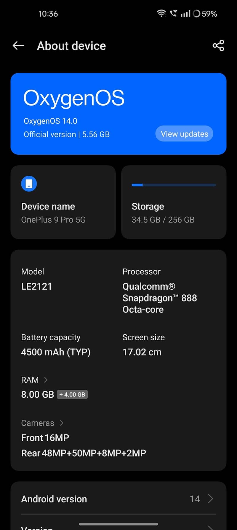 One Plus 9 Pro 4