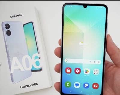 Samsung Mobile A06 4gb 64gb box with box