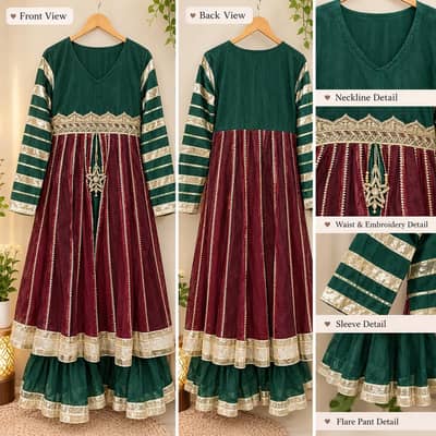 stylish ready to wear frock