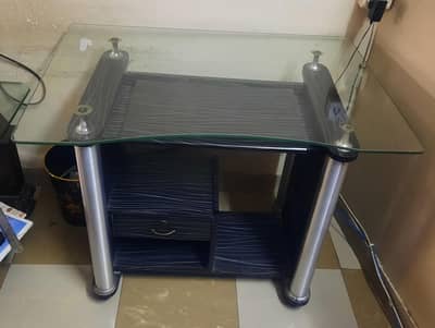 computer / laptop / study glass table