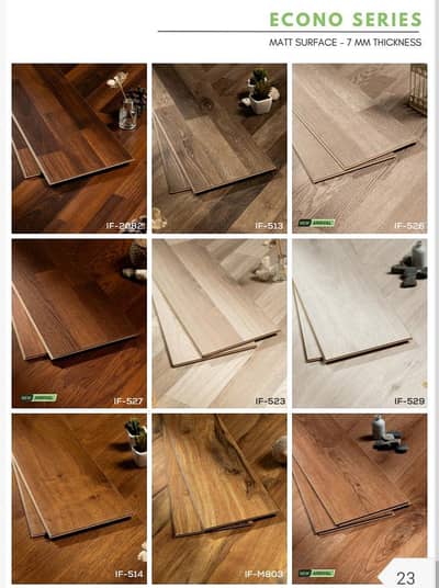 Wooden flooring-Laminated gloss flooring-Vinyl sheet-Spc flooring