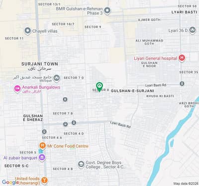1017 Yards Industrial Plot, Sector 8, Surjani Town, Karachi