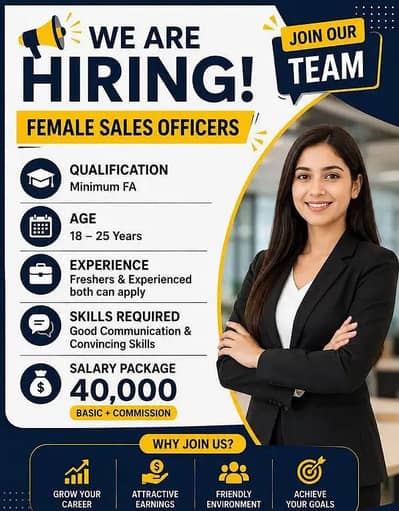 Female Sales Officers Job Available