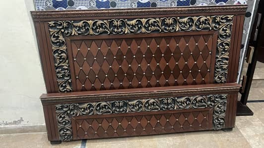bed set with side table and metress