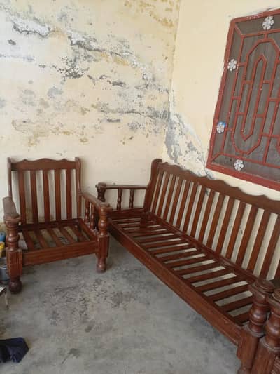 wood sofa