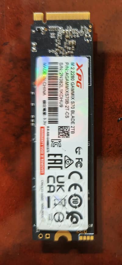  XPG GAMMIX S70 BLADE 2TB NVMe SSD