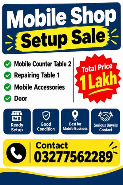 Complete Mobile Shop Setup For Sale