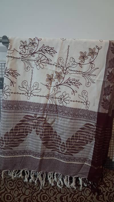 new wool shawl embroided