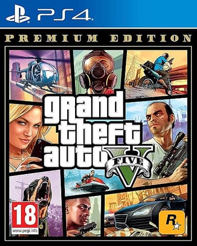 GTA 5 Premium Edition PS4, Price Negotiable,10/10 Scratchless,Original