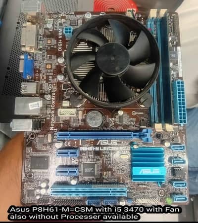 Asus P8H61-M CSM with i5 3570 3rd Genertaion Processer & Asus MSI H81M