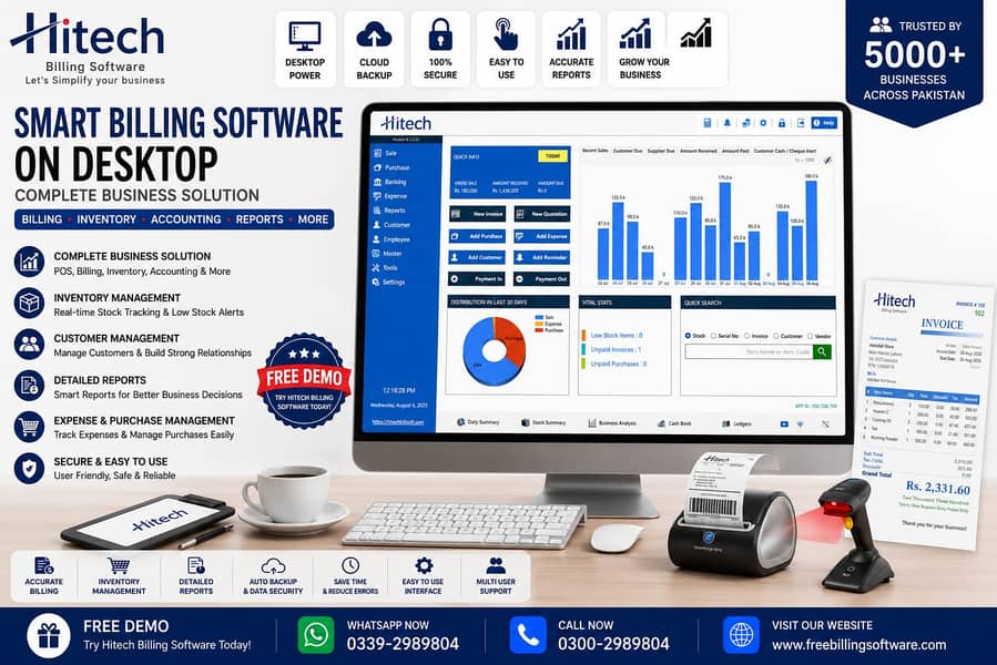 HiTech Billing Software – Complete Business Management Solution 1