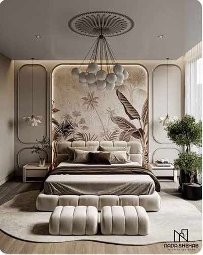 wall molding. media wall. bedroom design. office design. flat design.