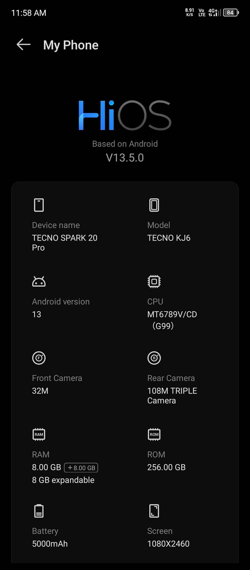 Tecno Spark 20 Pro 0