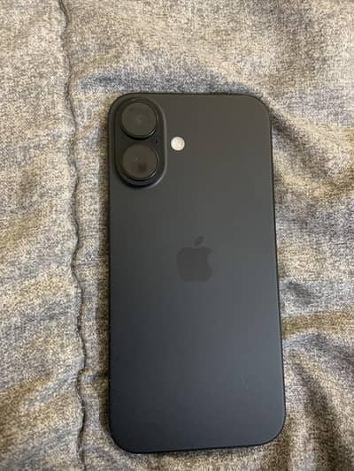 Apple iPhone 16 black jv 128gb with box excellent condition